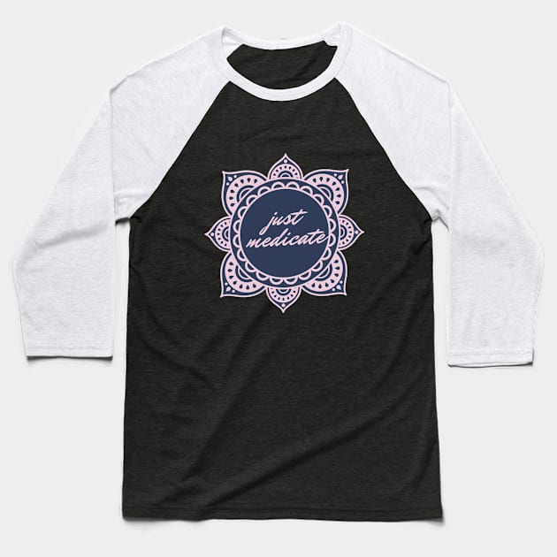 Mandala Medicine Baseball T-Shirt by RegularSpread